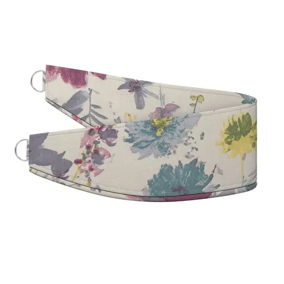 Curtain Tieback with Floral Design - Pink