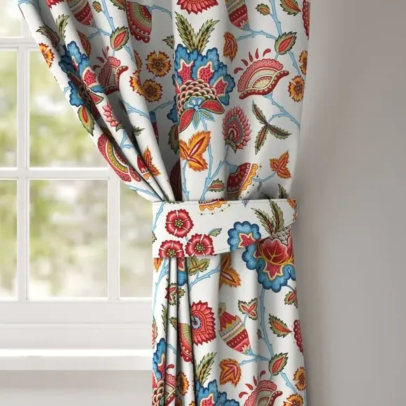 Curtain Tieback with Floral Print - Multicoloured image