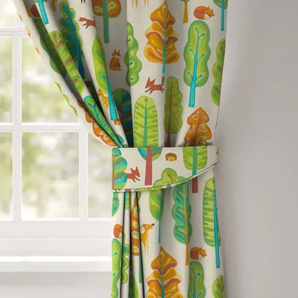 Curtain Tieback with Forest Design - Multi