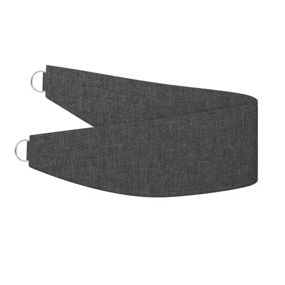 Curtain Tieback with Geometric Design - Charcoal
