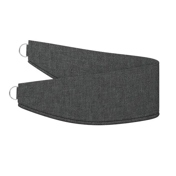 Curtain Tieback with Geometric Design - Charcoal