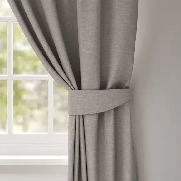 Curtain Tieback with Geometric Design - Fog