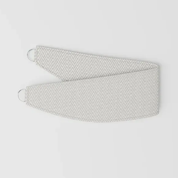 Curtain Tieback with Geometric Design - Glacier