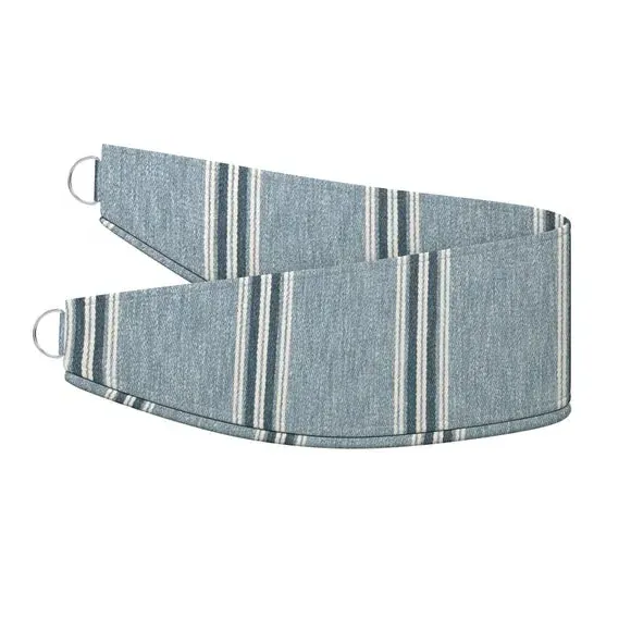 Curtain Tieback with Jacquard Design - Denim