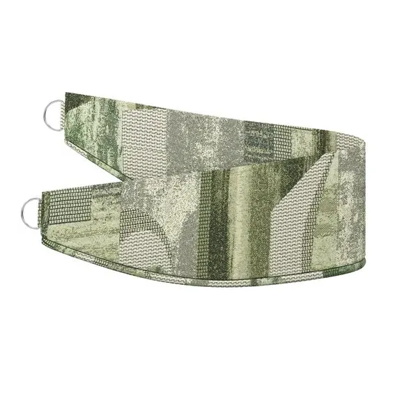 Curtain Tieback with Jacquard Print - Green
