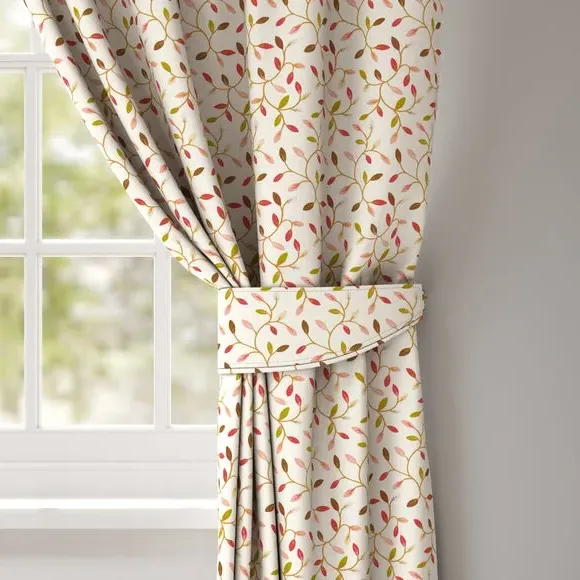 Curtain Tieback with Leaf Design - Chintz