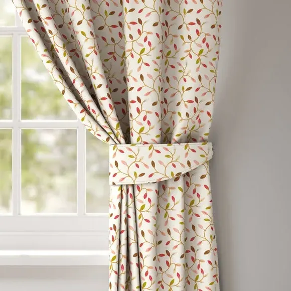 Curtain Tieback with Leaf Design - Chintz image