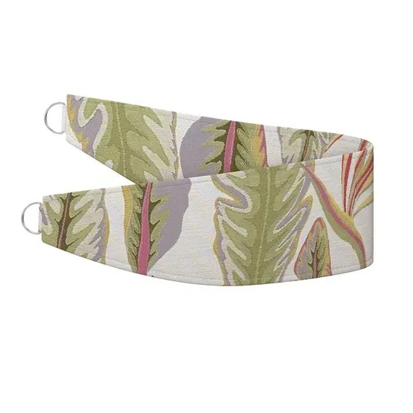 Curtain Tieback with Leaf Design - Chintz