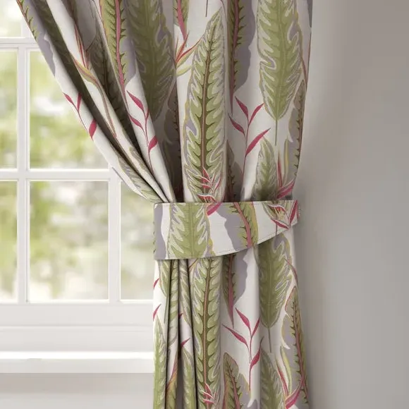 Curtain Tieback with Leaf Design - Chintz image