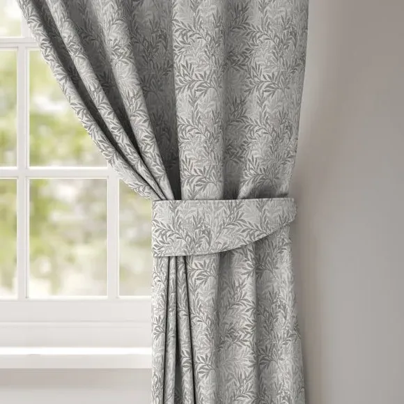 Curtain Tieback with Leaf Design - Dove image