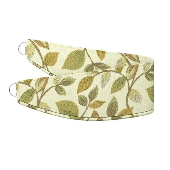 Curtain Tieback with Leaf Design - Green