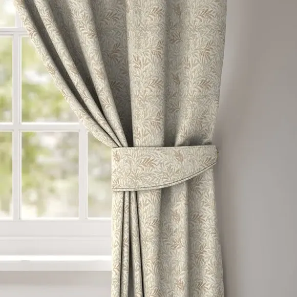 Curtain Tieback with Leaf Design - Natural