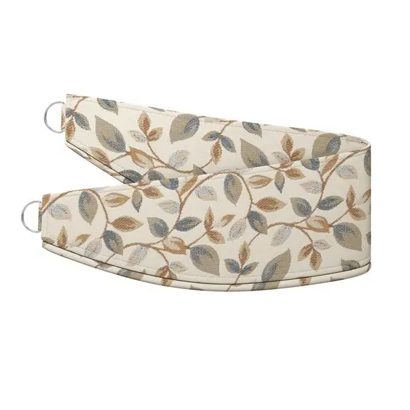 Curtain Tieback with Leaf Design - Navy