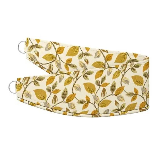 Curtain Tieback with Leaf Design - Ochre