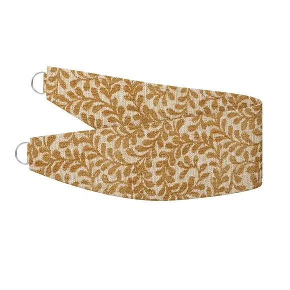 Curtain Tieback with Leaf Design - Ochre