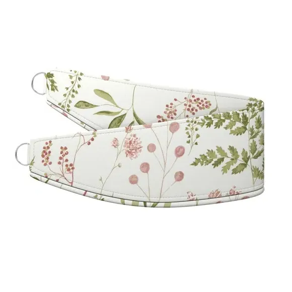 Curtain Tieback with Leaf Design - Peony, Cotton