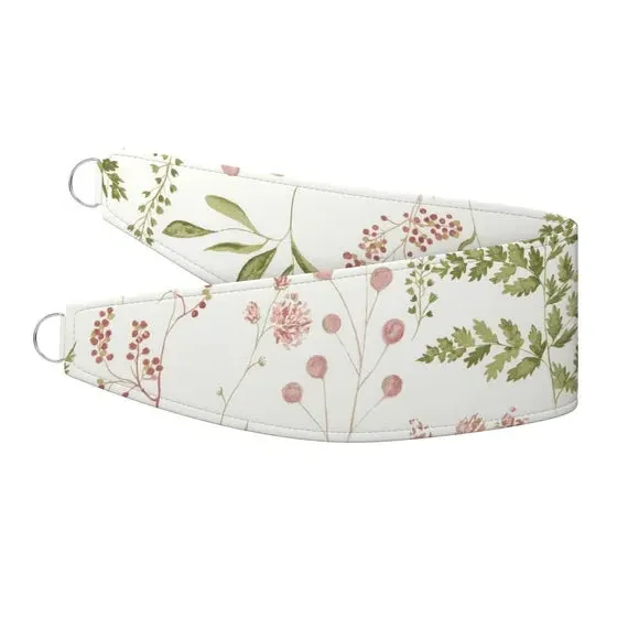 Curtain Tieback with Leaf Design - Peony, Cotton