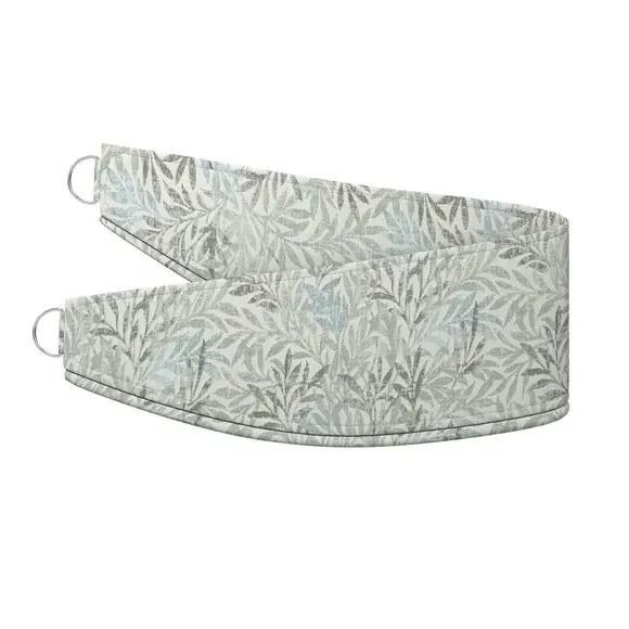 Curtain Tieback with Leaf Design - Seafoam