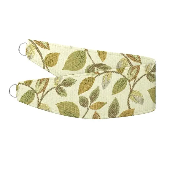 Curtain Tieback with Leaf Design - Verdigris