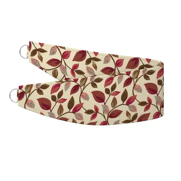 Curtain Tieback with Leaf Design - Wine