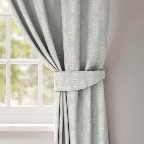 Curtain Tieback with Leaves Design - Dove image