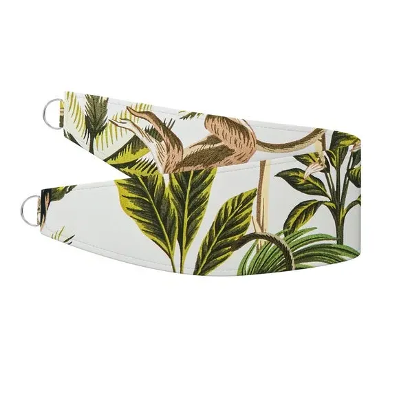 Curtain Tieback with Monkey Print - Natural