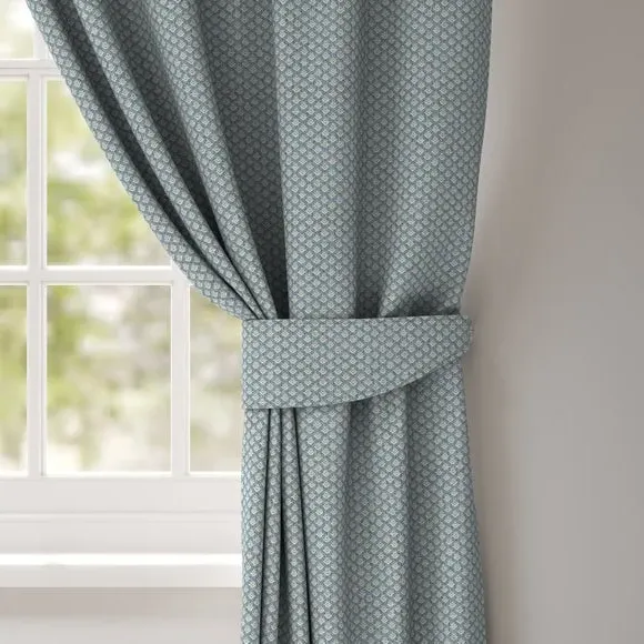 Curtain Tieback with Motif Design - Blue image