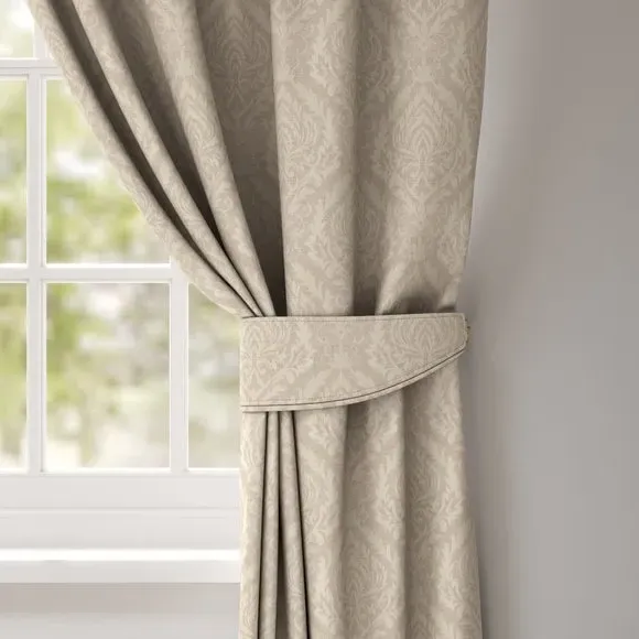 Curtain Tieback with Pattern - Ivory