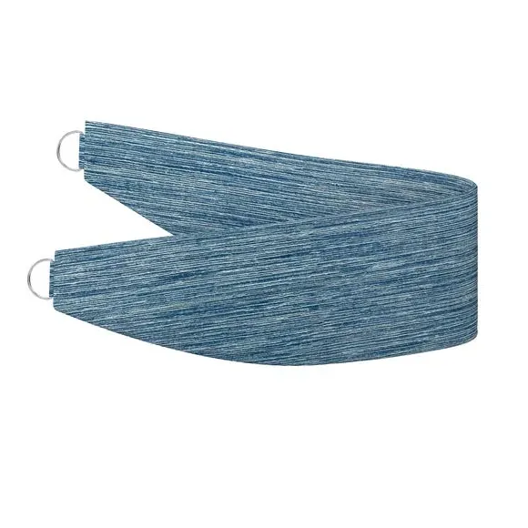 Curtain Tieback with Piped Edge - Azure, Fabric