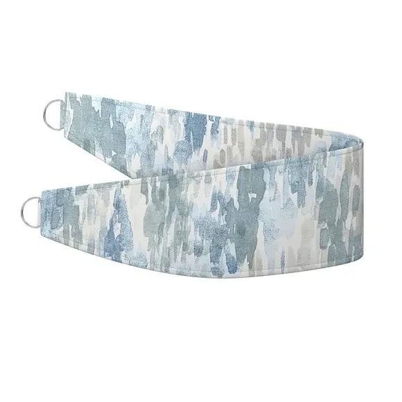 Curtain Tieback with Piped Edge - Blue, Fabric