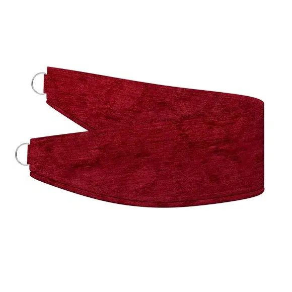 Curtain Tieback with Piped Edge - Claret