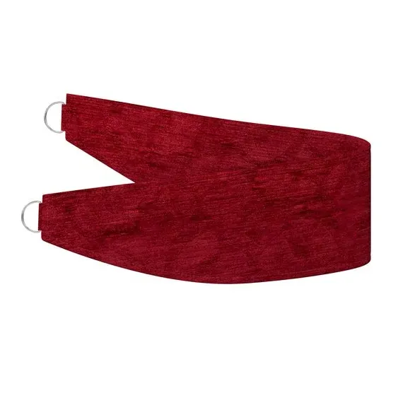 Curtain Tieback with Piped Edge - Claret