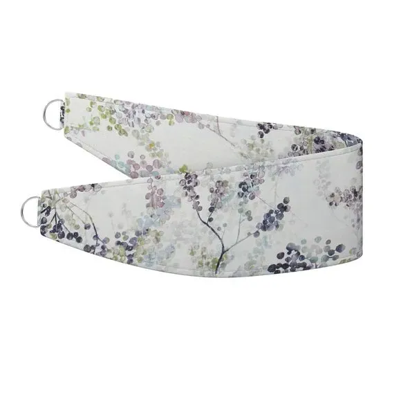 Curtain Tieback with Piped Edge - Damson