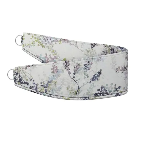 Curtain Tieback with Piped Edge - Damson