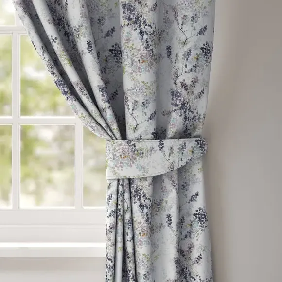 Curtain Tieback with Piped Edge - Damson image