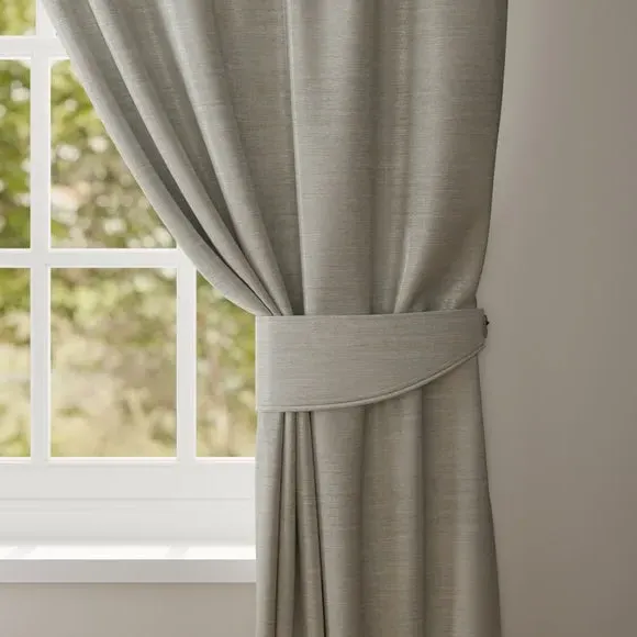 Curtain Tieback with Piped Edge - Duck Egg, Fabric