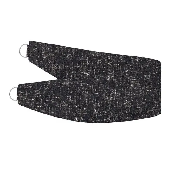 Curtain Tieback with Piped Edge - Grey, Jacquard