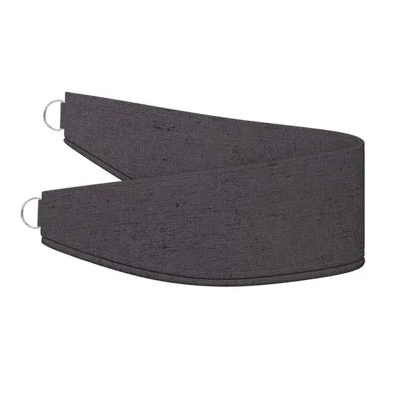 Curtain Tieback with Piped Edge - Grey