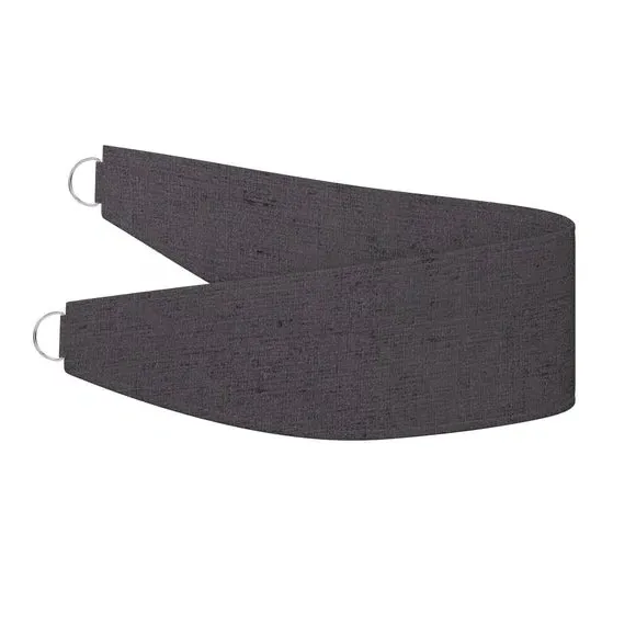 Curtain Tieback with Piped Edge - Grey