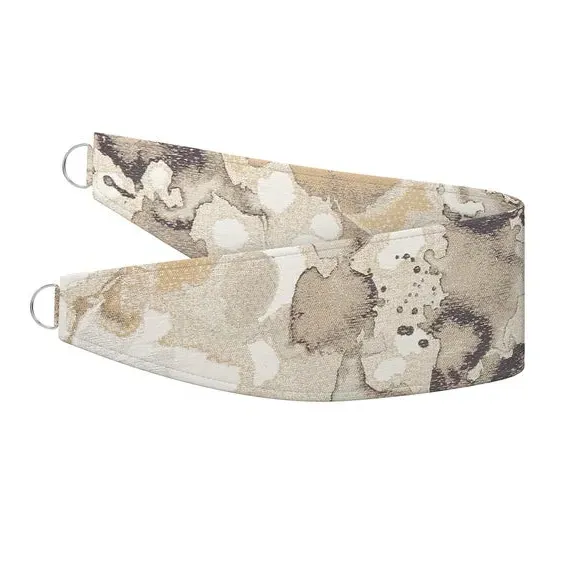 Curtain Tieback with Piped Edge - Grey