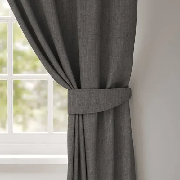 Curtain Tieback with Piped Edge - Grey image