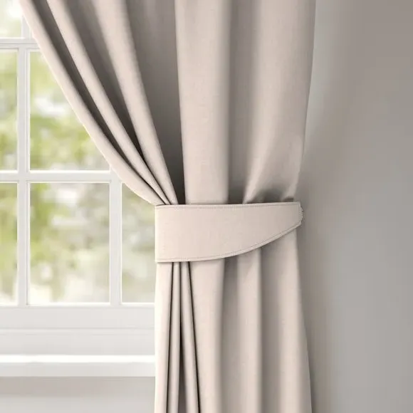 Curtain Tieback with Piped Edge - Ivory