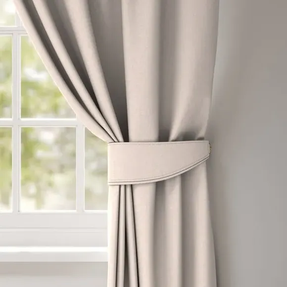 Curtain Tieback with Piped Edge - Ivory