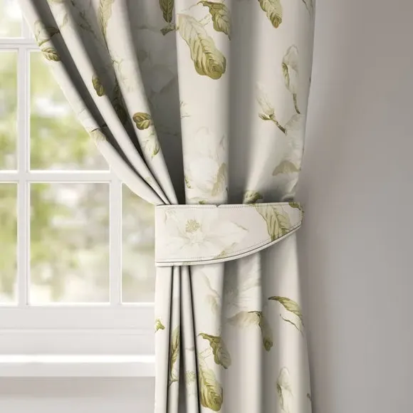 Curtain Tieback with Piped Edge - Linen, Cotton