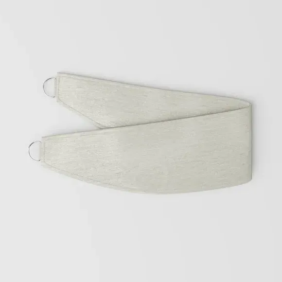 Curtain Tieback with Piped Edge - Natural, Fabric