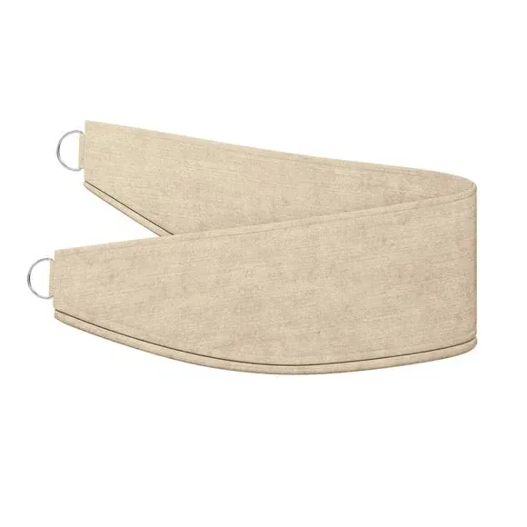 Curtain Tieback with Piped Edge - Natural, Velvet