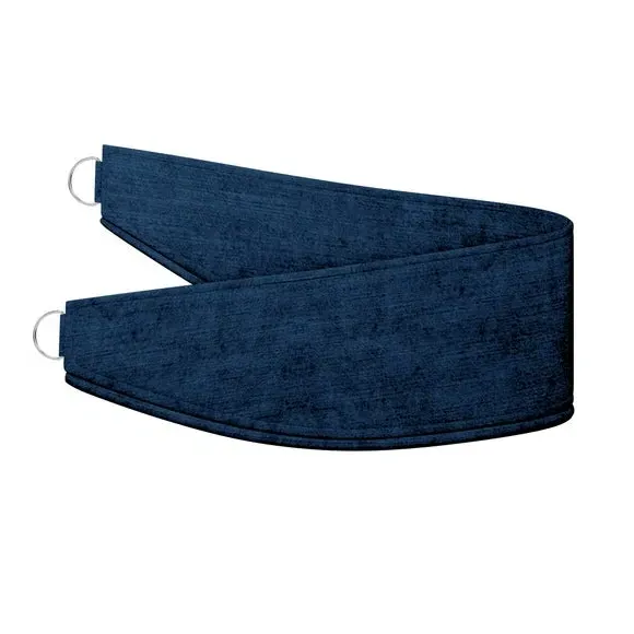 Curtain Tieback with Piped Edge - Navy, Velvet