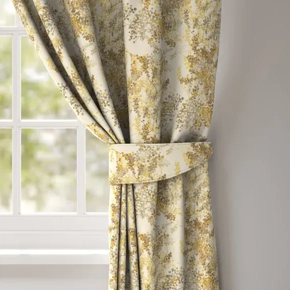 Curtain Tieback with Piped Edge - Ochre
