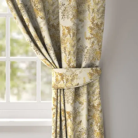 Curtain Tieback with Piped Edge - Ochre