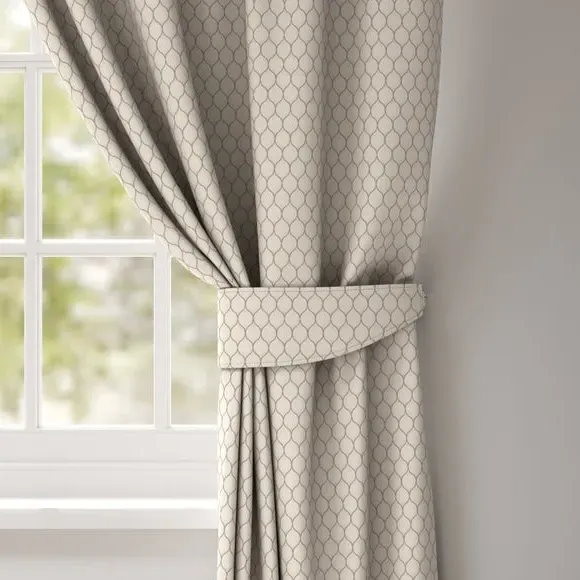 Curtain Tieback with Piped Edge - Sand image